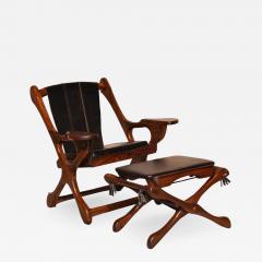 Don Shoemaker Original Don Shoemaker Sling Swinger Chair and Ottoman 1960s - 580516