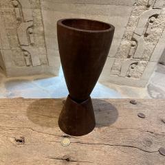 Don Shoemaker Rich Palo Fierro Solid Wood Chalice Cone VASE Style Don Shoemaker Mexico 1970s - 2095918