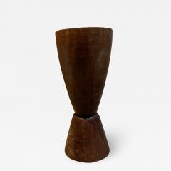 Don Shoemaker Rich Palo Fierro Solid Wood Chalice Cone VASE Style Don Shoemaker Mexico 1970s - 2098124