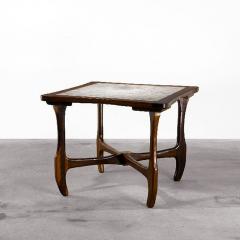 Don Shoemaker Rosewood and Marble Table - 110823