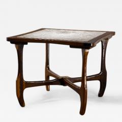 Don Shoemaker Rosewood and Marble Table - 112583