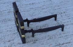Donald Deskey 1950s Donald Deskey Art Deco Style Andirons - 2777849