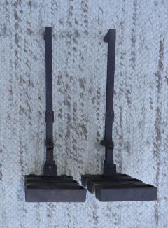 Donald Deskey 1950s Donald Deskey Art Deco Style Andirons - 2777854