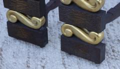 Donald Deskey 1950s Donald Deskey Art Deco Style Andirons - 2777856