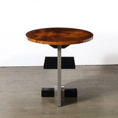 Donald Deskey Art Deco Burled Carpathian Elm Occasional Table by Donald Deskey for Widdicomb - 4265743