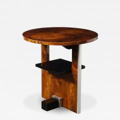 Donald Deskey Art Deco Burled Carpathian Elm Occasional Table by Donald Deskey for Widdicomb - 4267170