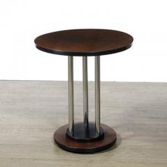 Donald Deskey Art Deco Machine Age Side Tables in Book Matched Walnut By Donald Deskey - 4489885