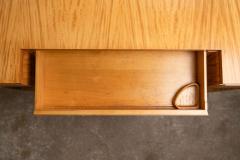 Donald Deskey Art Deco Vanity with Stool Mirror in Highly Figured Avodire - 4547344