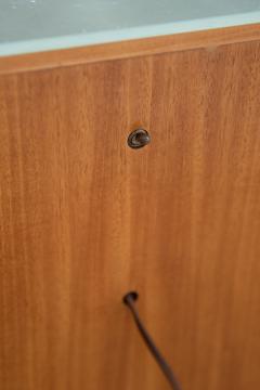 Donald Deskey Donald Deskey Art Deco Illuminated Nightstand in Highly Figured Avodire 1940s - 4547356