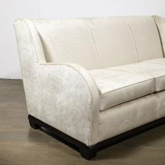 Donald Deskey Donald Deskey Art Deco Radio City Music Hall Sofa in Platinum Velvet - 3553674