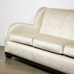 Donald Deskey Donald Deskey Art Deco Radio City Music Hall Sofa in Platinum Velvet - 3553823