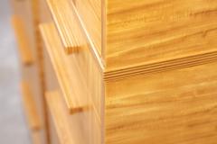 Donald Deskey Donald Deskey Art Deco Skyscraper Dressers in Highly Figured Avodire 1940s Pair - 4547416