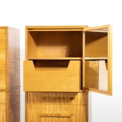 Donald Deskey Donald Deskey Art Deco Skyscraper Dressers in Highly Figured Avodire 1940s Pair - 4743132