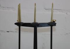 Donald Deskey Donald Deskey Brass And Iron Three Piece Fireplace Tools With Tripod Stand - 3366517
