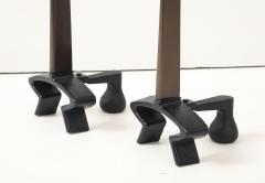 Donald Deskey Donald Deskey Bronze Blade Andirons - 4418422