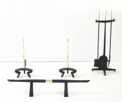 Donald Deskey Donald Deskey For Bennett Complete Fireplace Set - 4348680