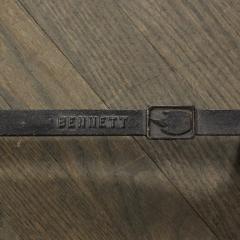 Donald Deskey Mid Century Modern Brass Black Cast Iron Andirons - 3108761