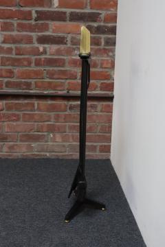 Donald Deskey Mid Century Modern Polished Brass and Iron Fireplace Tool Set by Donald Deskey - 4452905