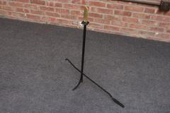 Donald Deskey Mid Century Modern Polished Brass and Iron Fireplace Tool Set by Donald Deskey - 4452913