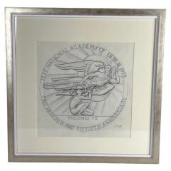 Donald Harcourt De Lue Drawing of 150th Anniversary Medal for the National Academy of Design - 3016853