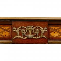 Donald Ross Antique parquetry ormolu and leather bureau plat by Ross - 3159916