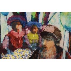 Donald Roy Purdy 1960 s Donald Roy Purdy Modernist Oil Painting - 4463093