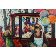 Donald Roy Purdy 1960 s Donald Roy Purdy Modernist Oil Painting - 4463095