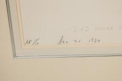 Donald Sultan Contemporary American Lithograph Titled Moon Beam  - 4514572