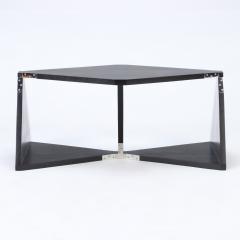 Doppelg nger Ebonized Solid Teak Multifunctional Shelf Bench Coffee table - 2457483