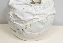 Dora Stanczel French Bespoke Sculptural Vase with Gold by Ceramicist Dora Stanczel - 4093858