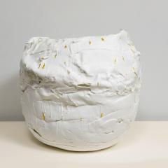 Dora Stanczel French Bespoke Sculptural Vase with Gold by Ceramicist Dora Stanczel - 4093860