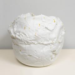 Dora Stanczel French Bespoke Sculptural Vase with Gold by Ceramicist Dora Stanczel - 4093861