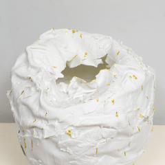 Dora Stanczel French Bespoke Sculptural Vase with Gold by Ceramicist Dora Stanczel - 4093862