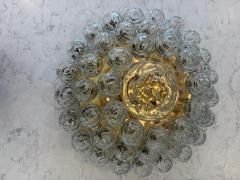 Doria Leuchten 1970s Giant Swirled Glass Snowball Flush Mount Fixture by Doria Leuchten - 4374808