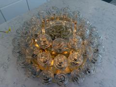 Doria Leuchten 1970s Giant Swirled Glass Snowball Flush Mount Fixture by Doria Leuchten - 4374812
