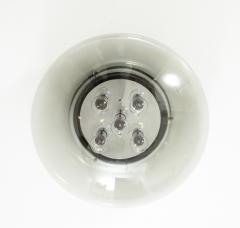 Doria Leuchten 1970s Smoke Gray Glass Flush Mount Sconce  - 2806787