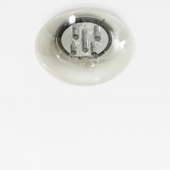 Doria Leuchten 1970s Smoke Gray Glass Flush Mount Sconce  - 2813222