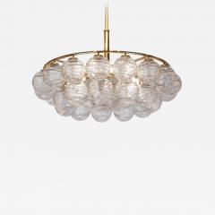 Doria Leuchten Brass Doria Chandlier with Organic Glass Orbs - 1827172