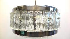 Doria Leuchten Doria Leuchten Mid Century Wave Glass Pendant - 4095286