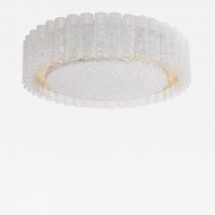 Doria Leuchten Extra Large Doria Glass Flush Mount or Sconce with Brass Surround - 544968