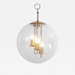 Doria Leuchten Huge Round Brass Sputnik Chandelier or Pendant Lamp by Doria - 549204