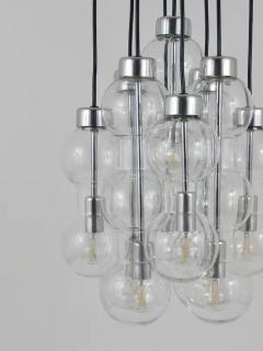 Doria Leuchten Impressive Doria Cascading Hourglass Chandelier Space Age Germany 1960s - 4052654