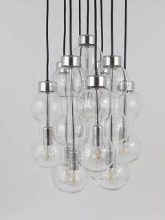 Doria Leuchten Impressive Doria Cascading Hourglass Chandelier Space Age Germany 1960s - 4052656