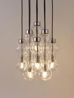 Doria Leuchten Impressive Doria Cascading Hourglass Chandelier Space Age Germany 1960s - 4052683