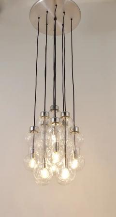 Doria Leuchten Impressive Doria Cascading Hourglass Chandelier Space Age Germany 1960s - 4052688