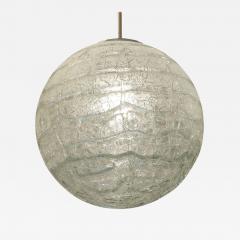 Doria Leuchten Massive Crackle Glass Doria Globe Pair Available  - 140130