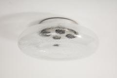 Doria Leuchten Mid Century Seed Glass Flushmount - 3615961