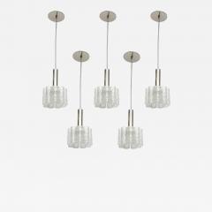 Doria Leuchten Murano Glass Tube Pendants - 917467