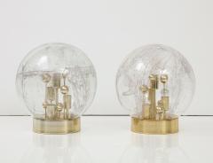 Doria Leuchten Pair of 1970s Large Sputnik Murano Glass Table Lamps by Doria - 3953808