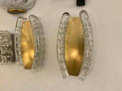 Doria Leuchten Pair of German Doria Murano 1960s Wall Lamps - 1519973